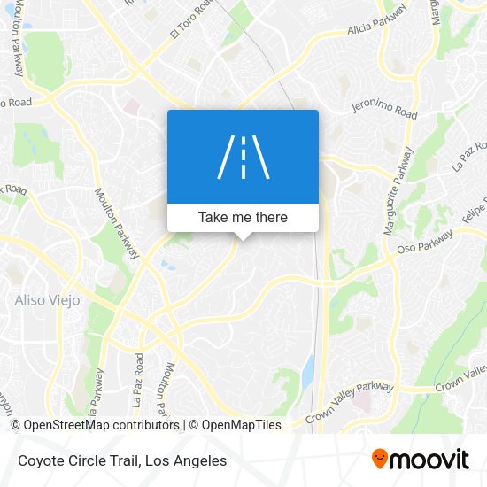 Coyote Circle Trail map