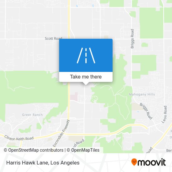 Mapa de Harris Hawk Lane