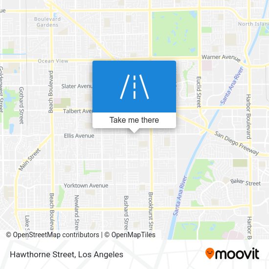 Hawthorne Street map