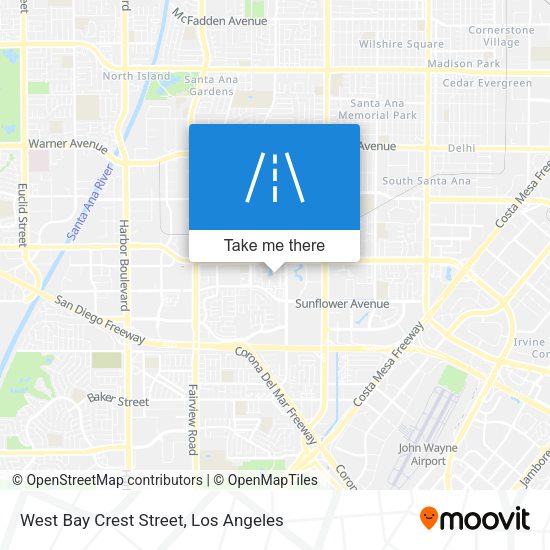 West Bay Crest Street map