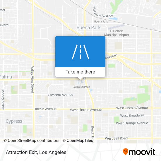 Attraction Exit map