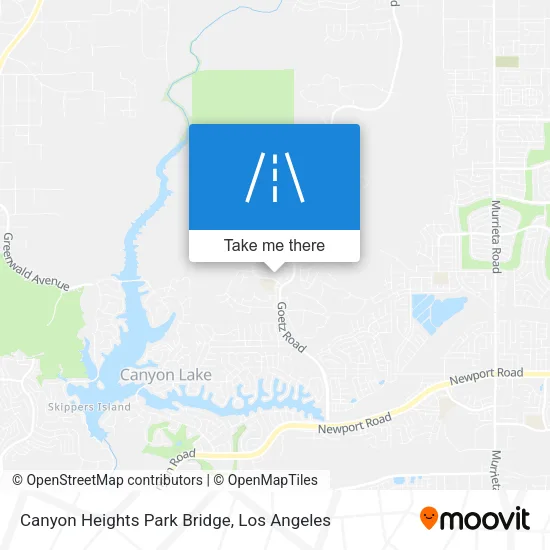 Mapa de Canyon Heights Park Bridge