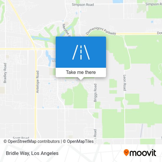 Mapa de Bridle Way