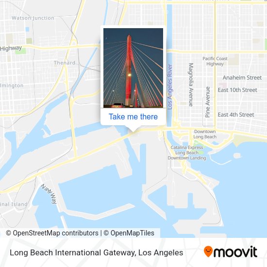 Mapa de Long Beach International Gateway