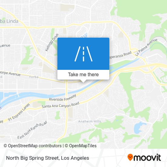 North Big Spring Street map