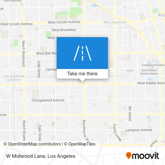 W Midwood Lane map