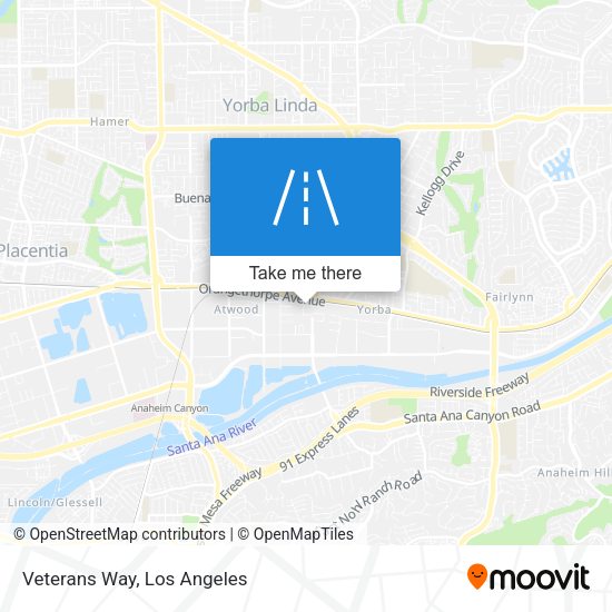 Mapa de Veterans Way