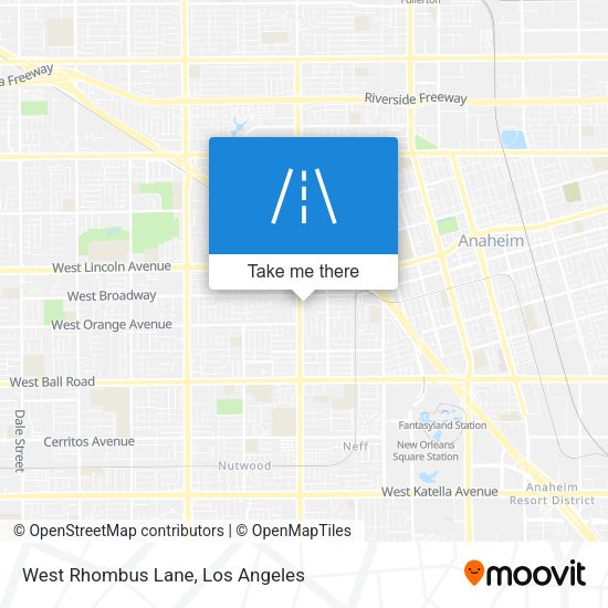 Mapa de West Rhombus Lane