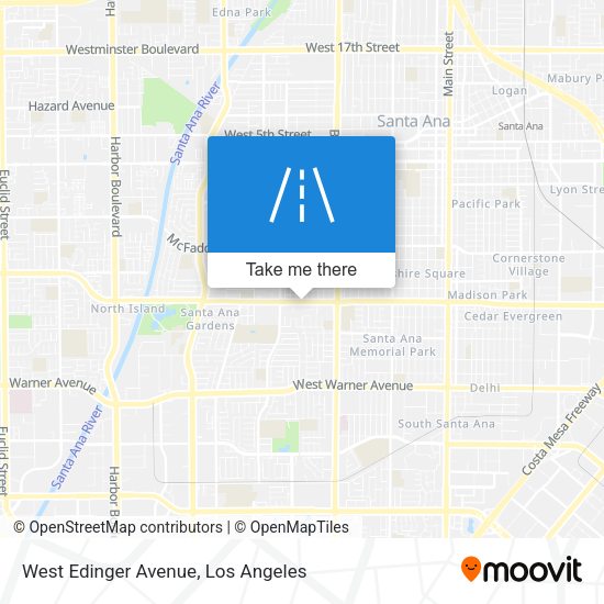 West Edinger Avenue map