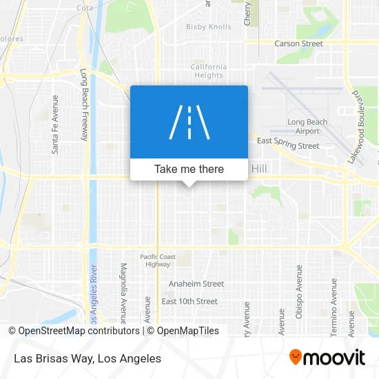 Las Brisas Way map
