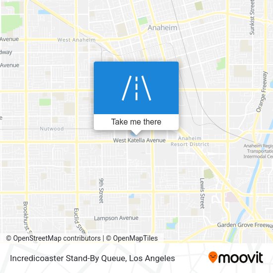 Incredicoaster Stand-By Queue map