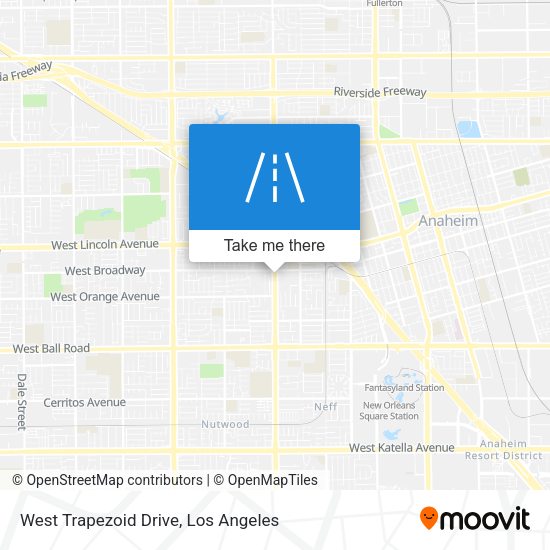 West Trapezoid Drive map