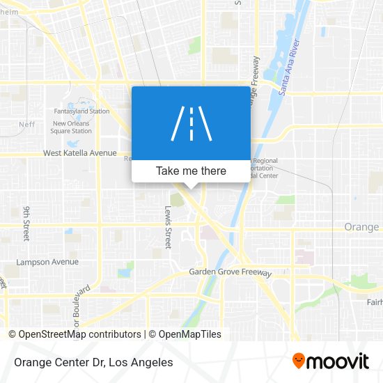 Orange Center Dr map