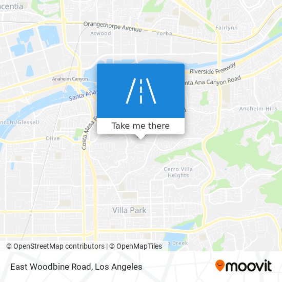 East Woodbine Road map