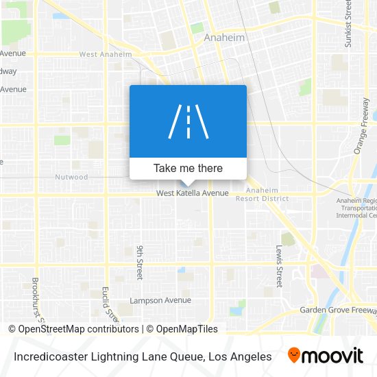 Mapa de Incredicoaster Lightning Lane Queue