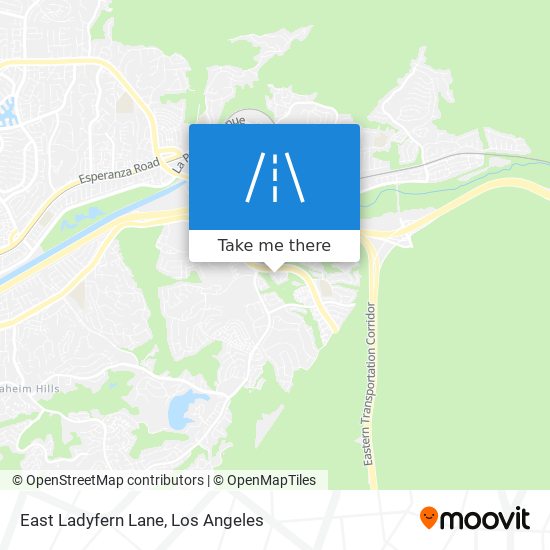 East Ladyfern Lane map