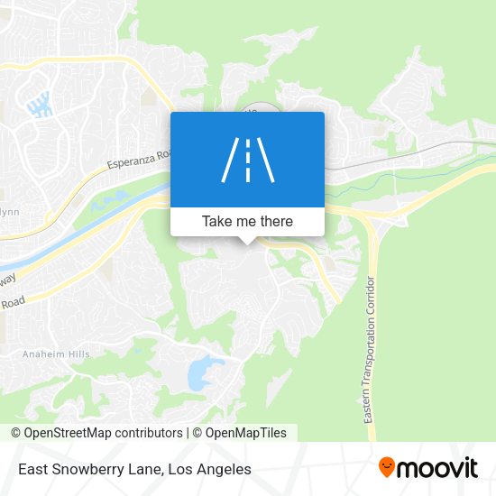 East Snowberry Lane map