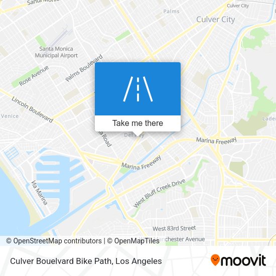 Mapa de Culver Bouelvard Bike Path
