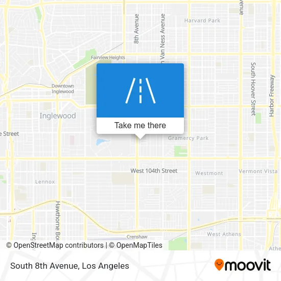 South 8th Avenue map