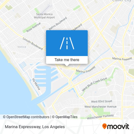 Marina Expressway map