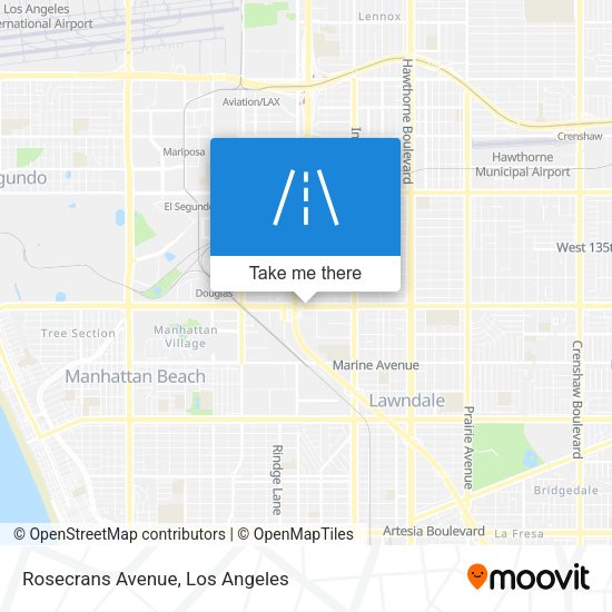 Rosecrans Avenue map