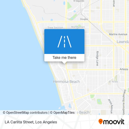 Mapa de LA Carlita Street