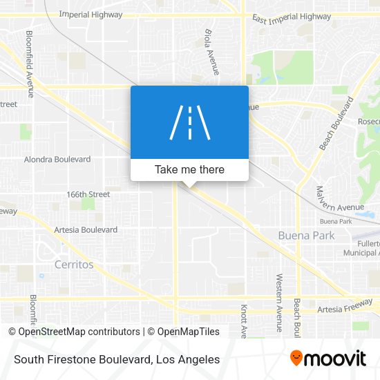 South Firestone Boulevard map