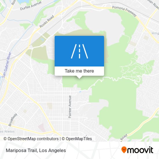 Mariposa Trail map