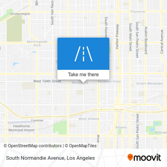 South Normandie Avenue map