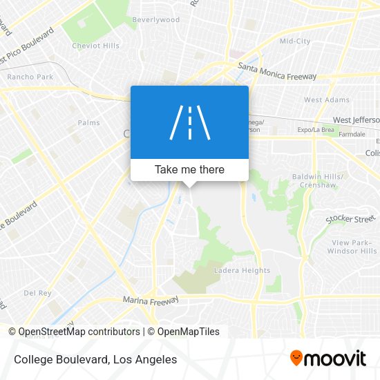 Mapa de College Boulevard