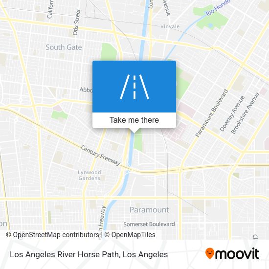 Mapa de Los Angeles River Horse Path