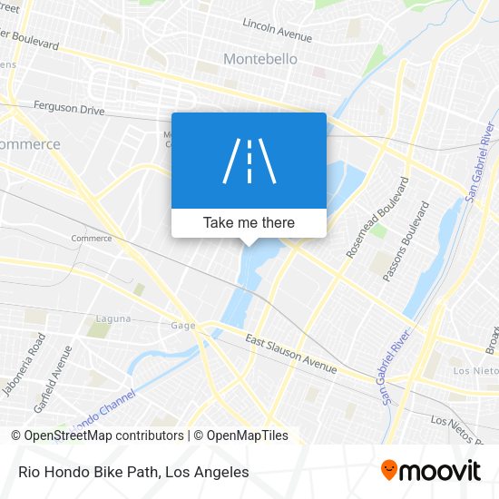 Rio Hondo Bike Path map