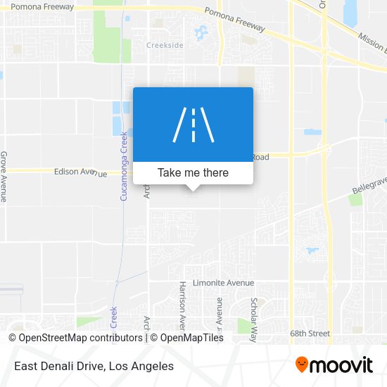East Denali Drive map
