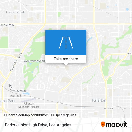 Parks Junior High Drive map