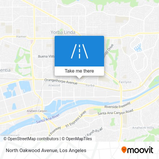 Mapa de North Oakwood Avenue
