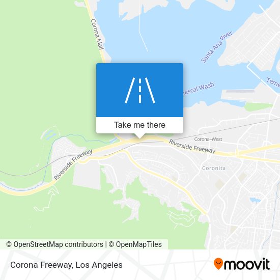 Corona Freeway map
