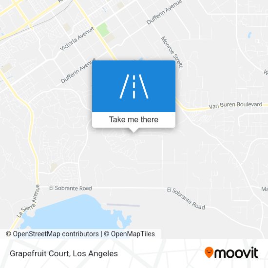 Mapa de Grapefruit Court