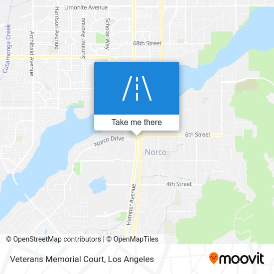 Mapa de Veterans Memorial Court