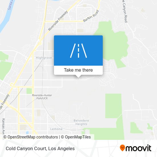 Cold Canyon Court map