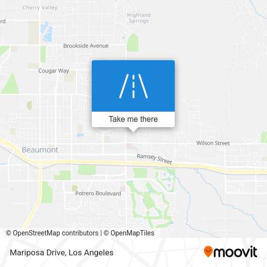 Mapa de Mariposa Drive