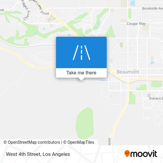 West 4th Street map