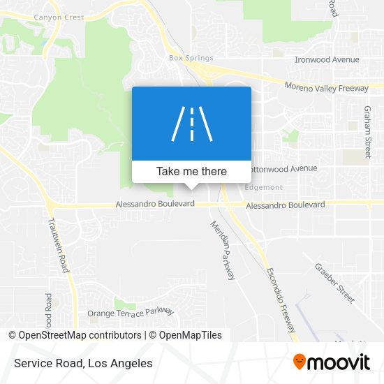 Mapa de Service Road