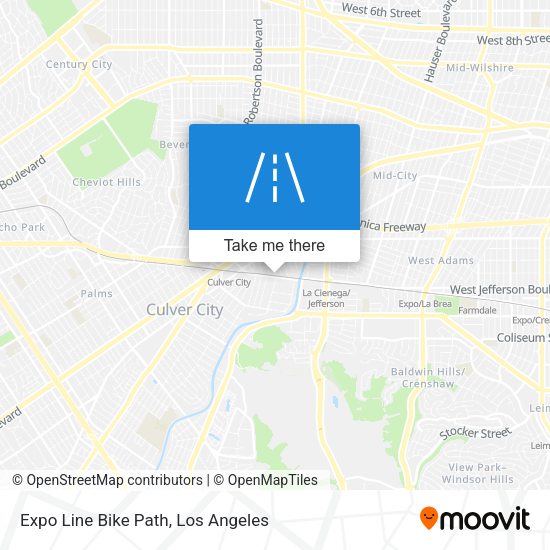 Mapa de Expo Line Bike Path