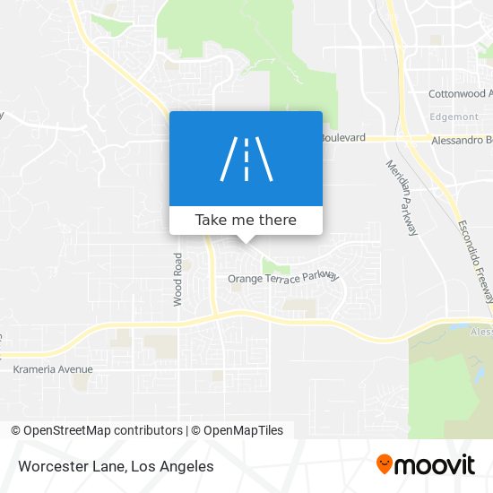 Worcester Lane map