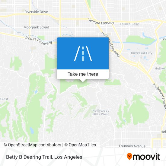 Betty B Dearing Trail map