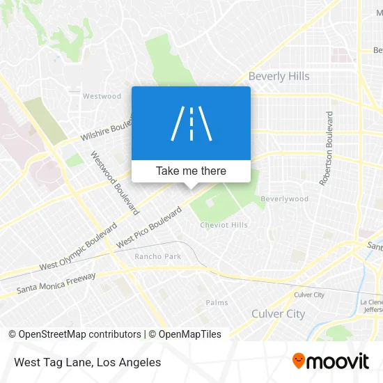 Mapa de West Tag Lane
