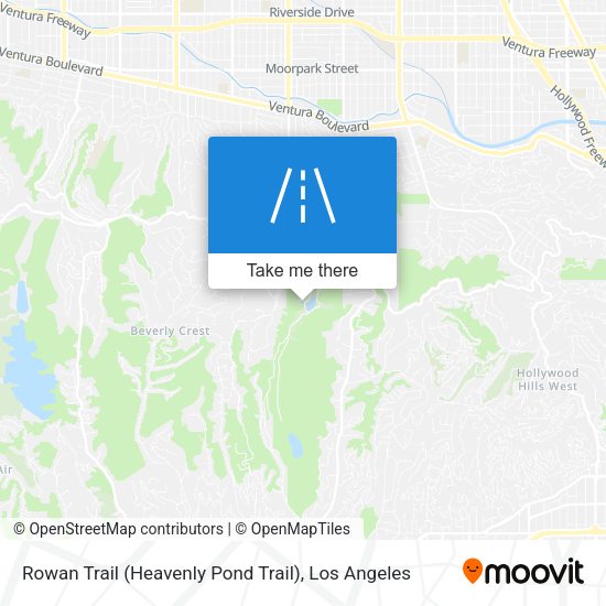 Rowan Trail (Heavenly Pond Trail) map