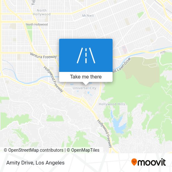 Mapa de Amity Drive