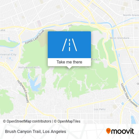 Mapa de Brush Canyon Trail