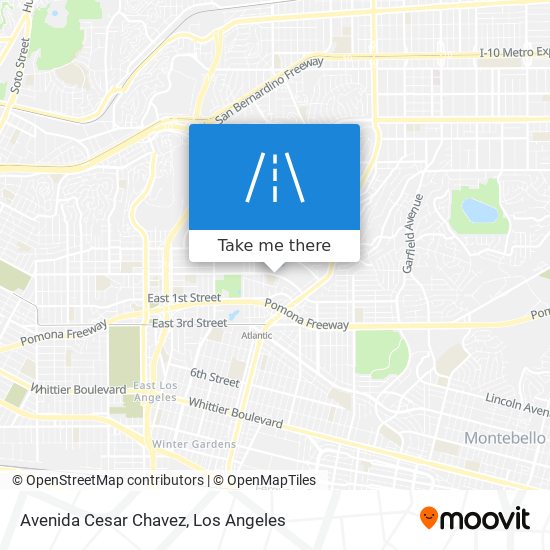 Avenida Cesar Chavez map